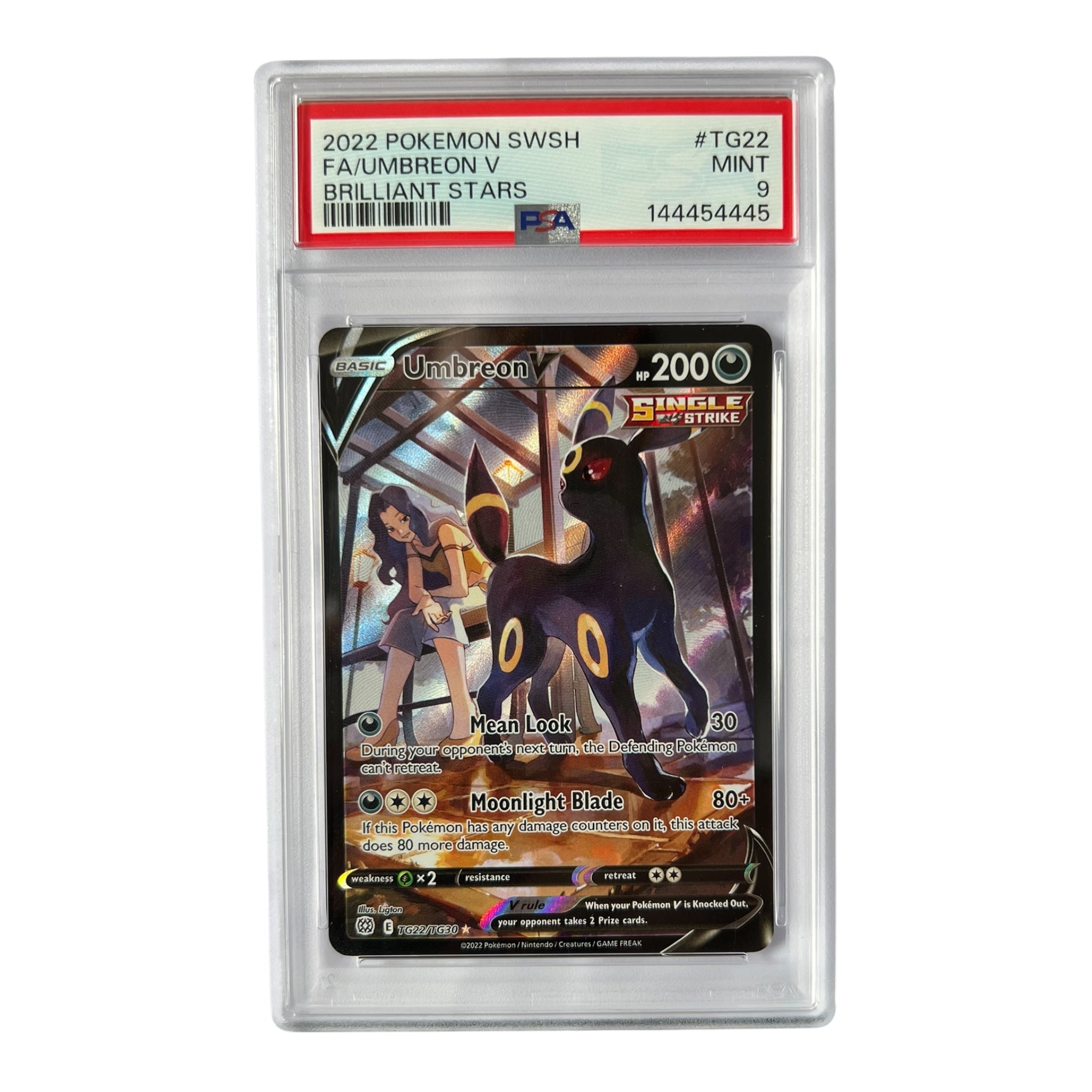 pokemon card tg22 tg30 2022 Umbreon V TG22/TG30 PSA 9 Mint Pokémon – Brilliant Stars Tra – Bibby Binder Pokemon Trading Card Game: Options:Y'Shtola 