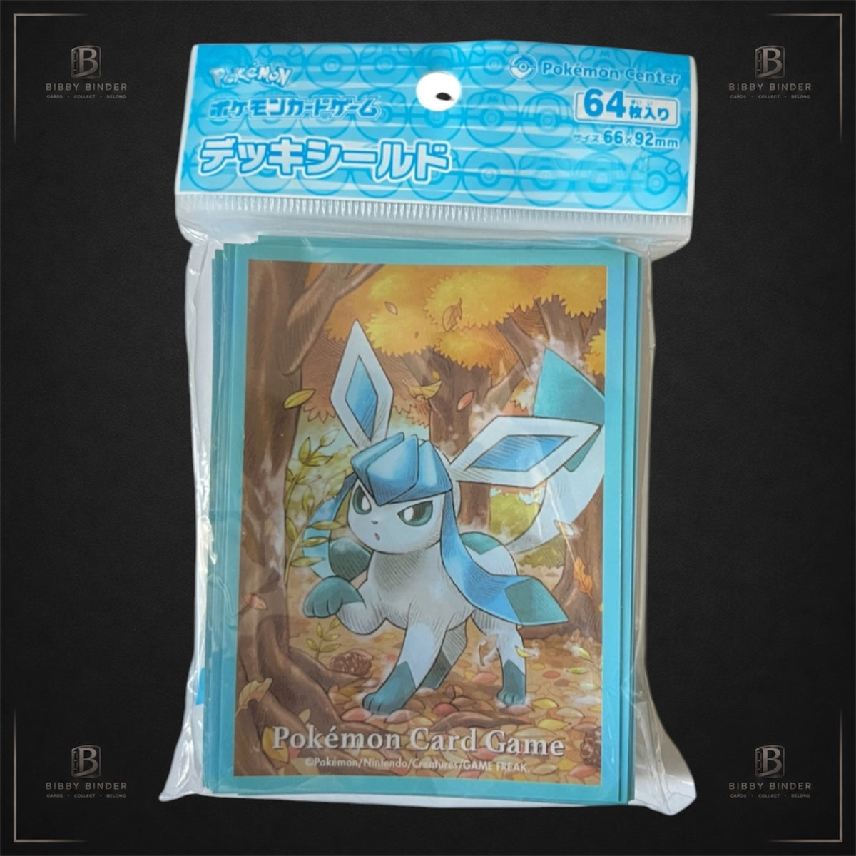 Pokémon Center Japan Glaceon Deck Sleeves – 64 Pack