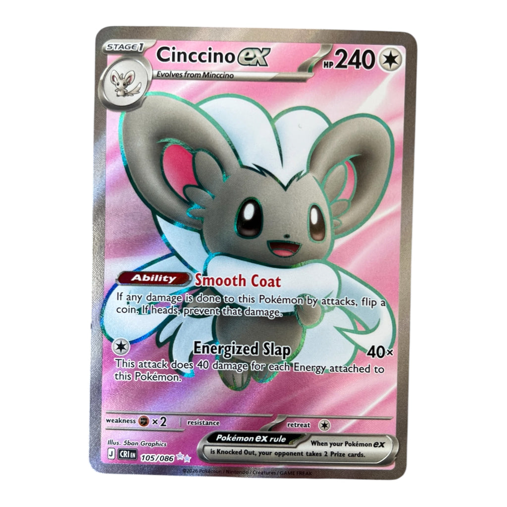 Pokémon TCG – Cinccino ex 105/086 Ultra Rare Card