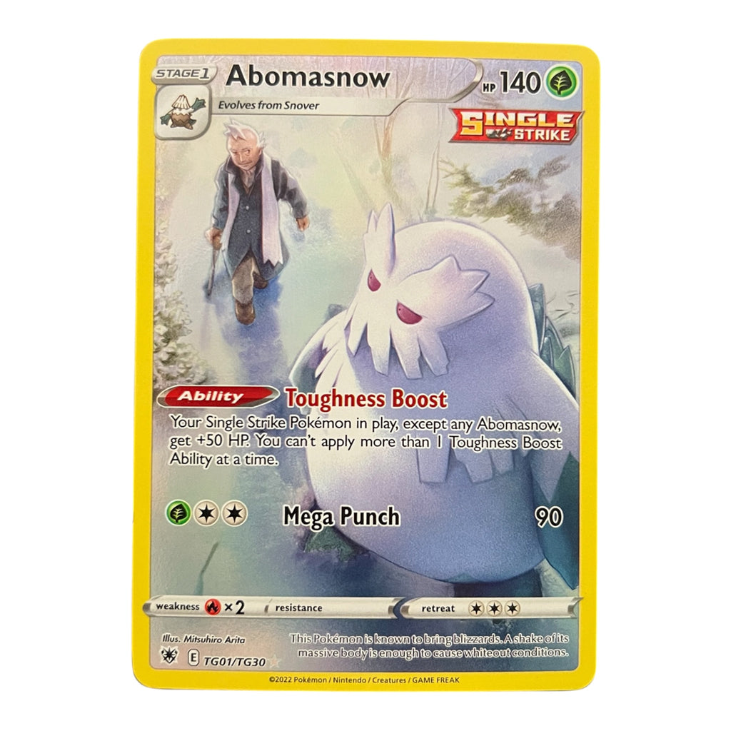 Pokémon Abomasnow TG01/TG30 – Trainer Gallery Card | Sword & Shield Brilliant Stars