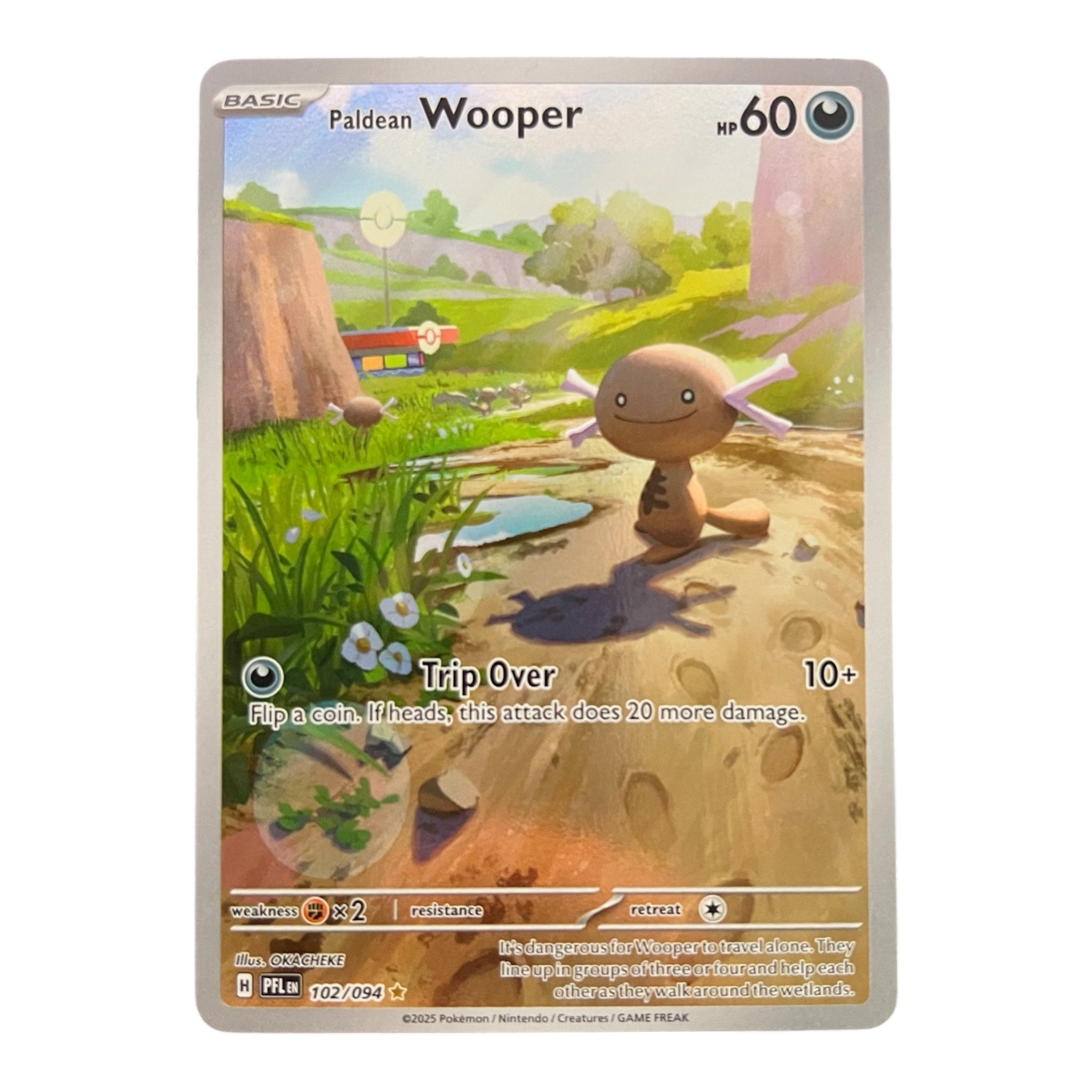 Pokémon Paldean Wooper IR 102/094 – Illustration Rare Card | Scarlet & Violet Journey Together