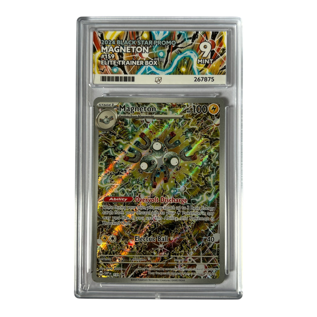 2024 Pokémon Black Star Promo Magneton SVP 159 Elite Trainer Box Promo Ace Graded Mint 9