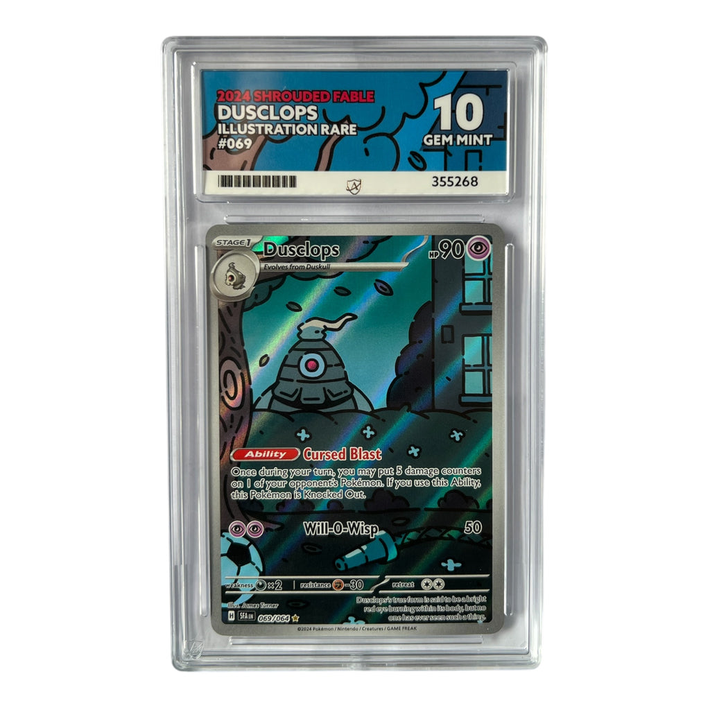 2024 Pokémon Shrouded Fable Dusclops Illustration Rare #069/064 Ace Graded Gem Mint 10