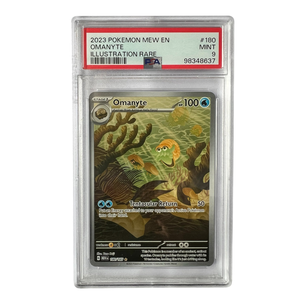 2023 Pokémon 151 Omanyte Illustration Rare #180 PSA 9