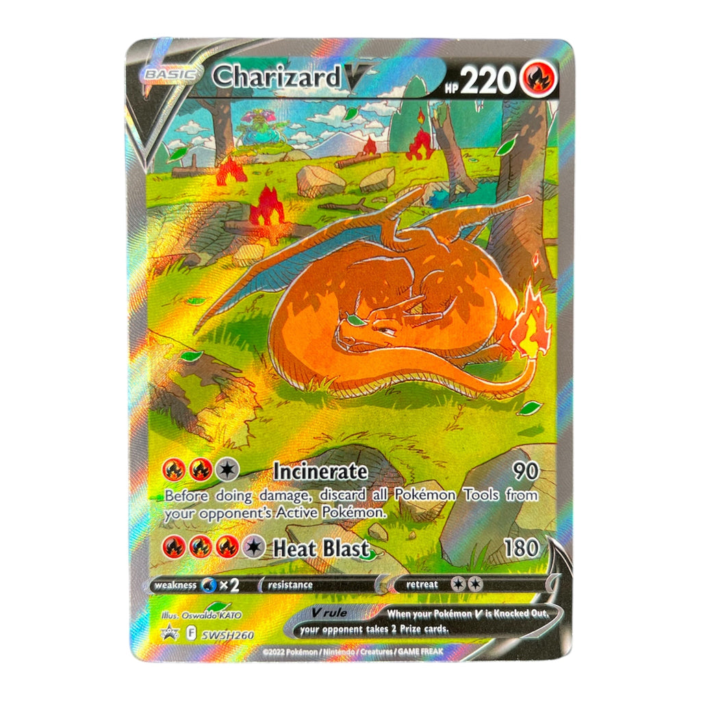 Pokémon Charizard V SWSH260 Black Star Promo Card