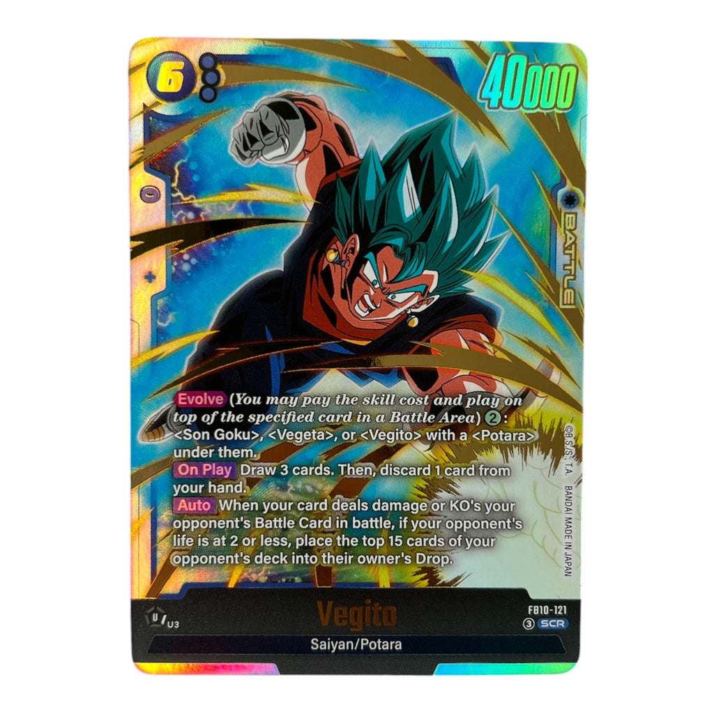 Dragon Ball Super Fusion World Vegito FB10-121 SCR Secret Rare