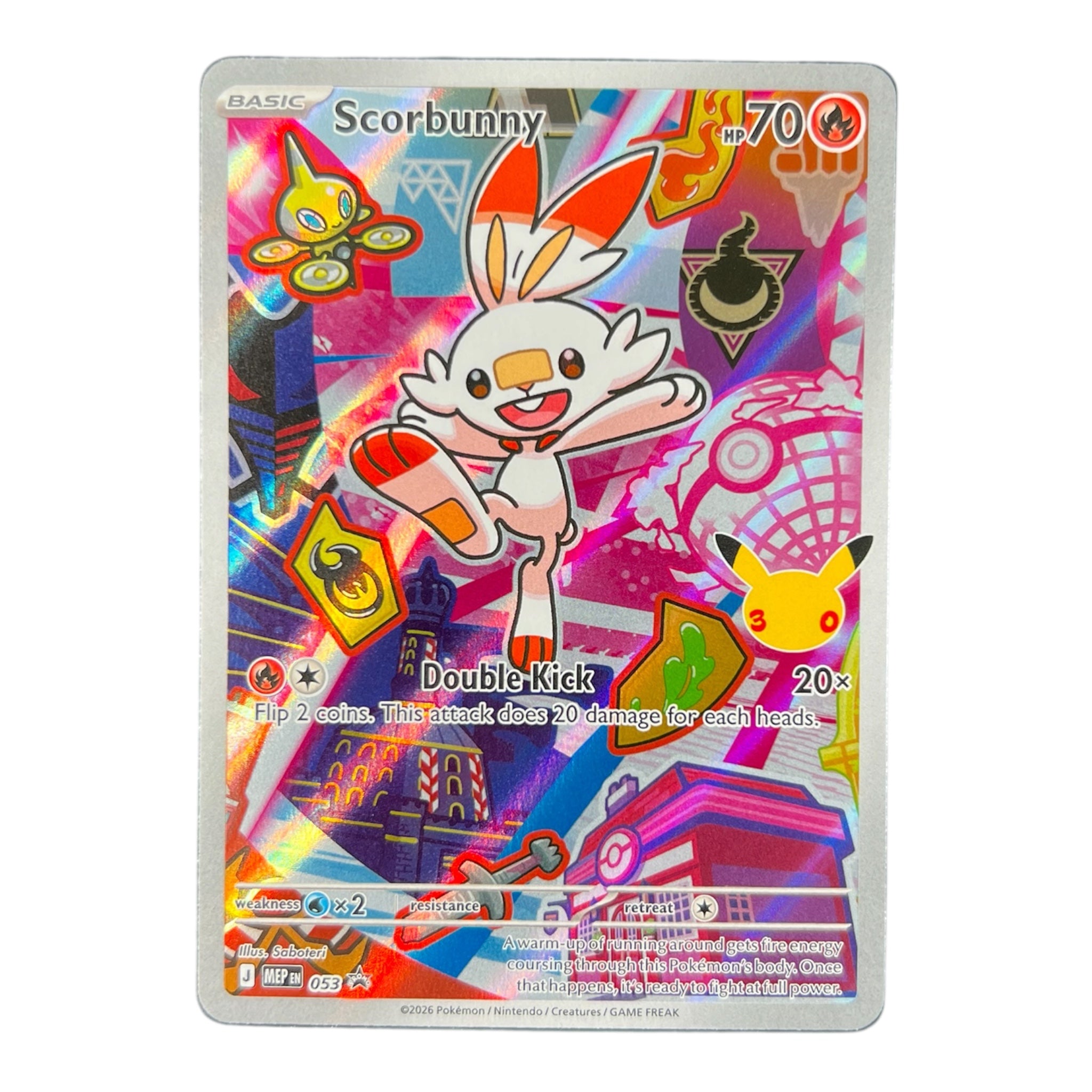 Scorbunny 053 Promo | Pokémon 30th Anniversary