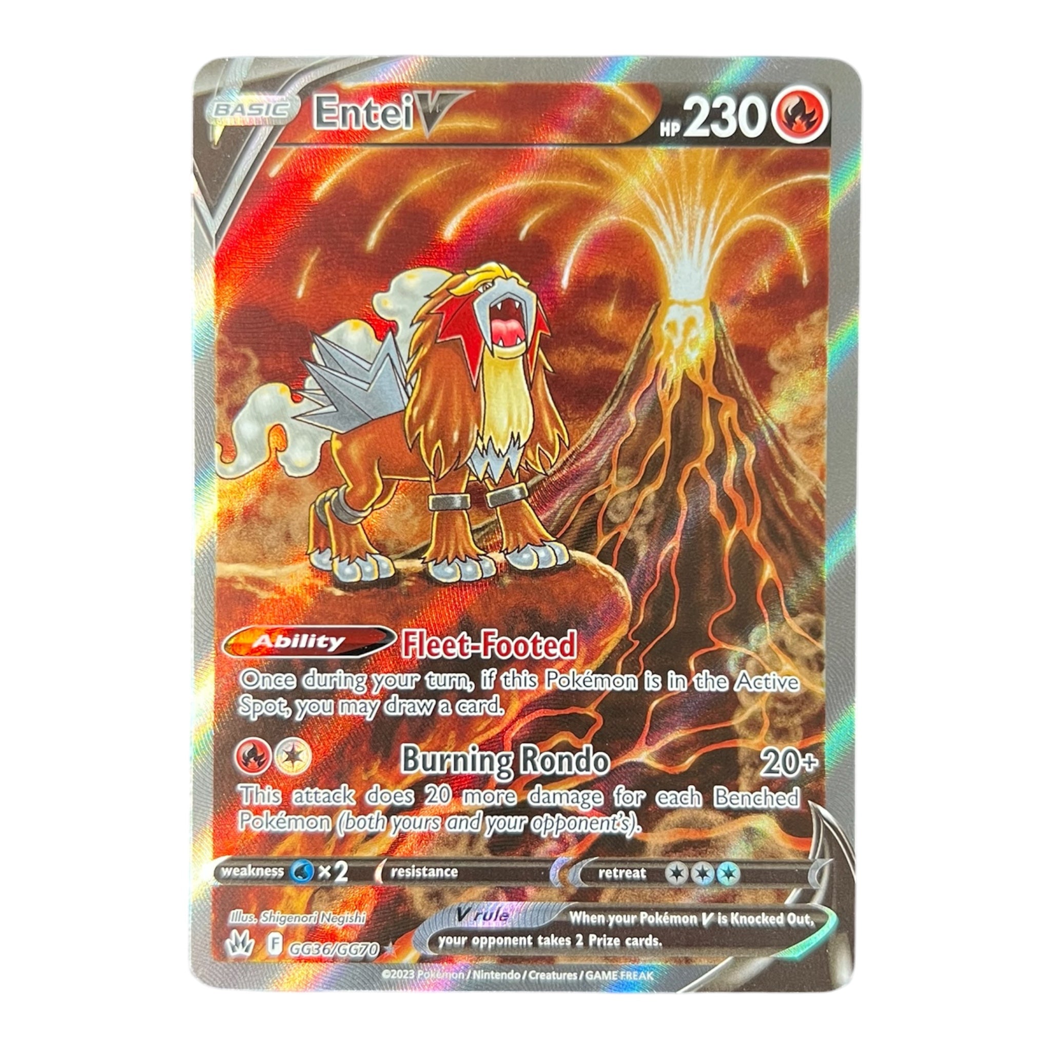 Entei V GG36/GG70 Crown Zenith Galarian Gallery Ultra Rare