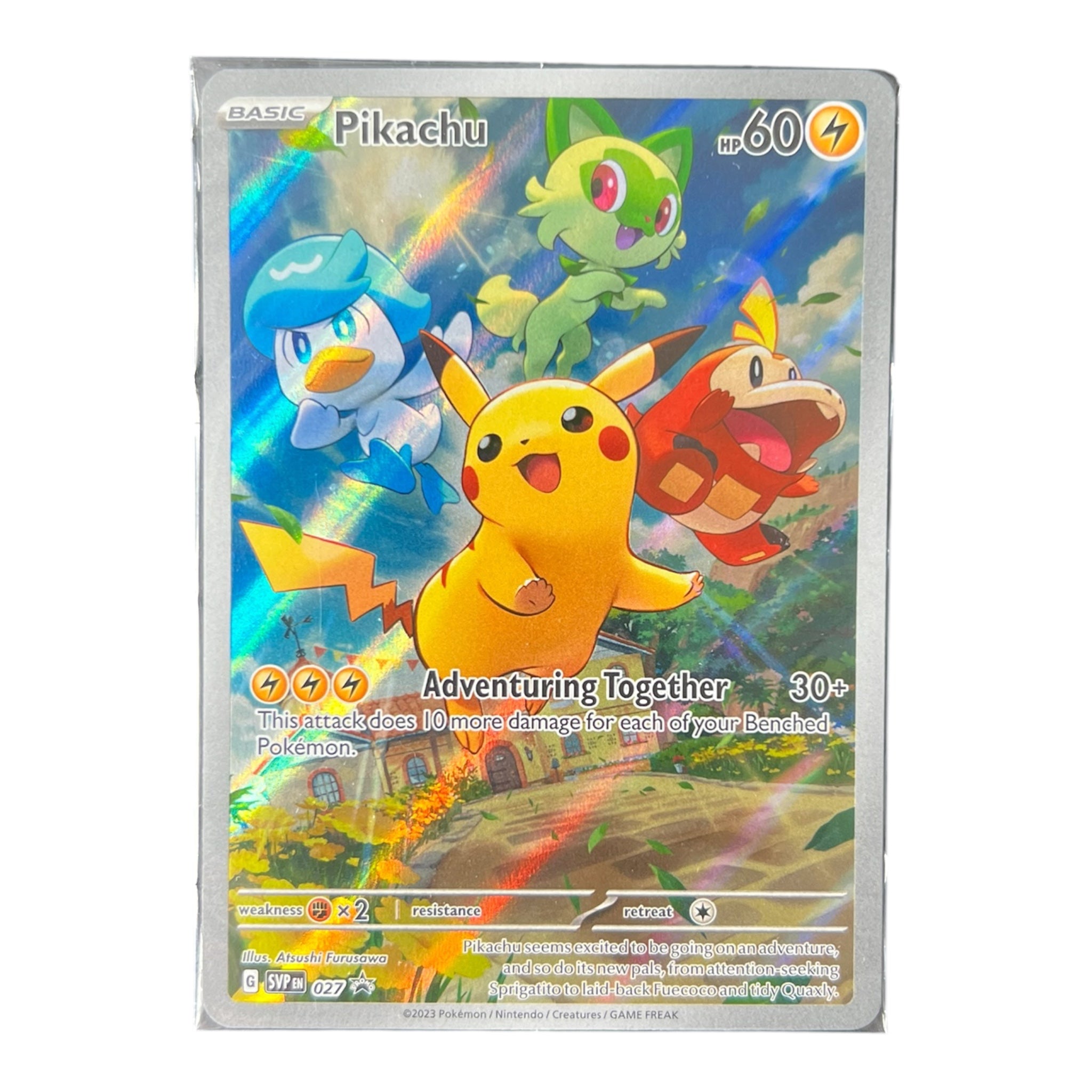 Pikachu SVP027 Scarlet & Violet Black Star Promo Sealed