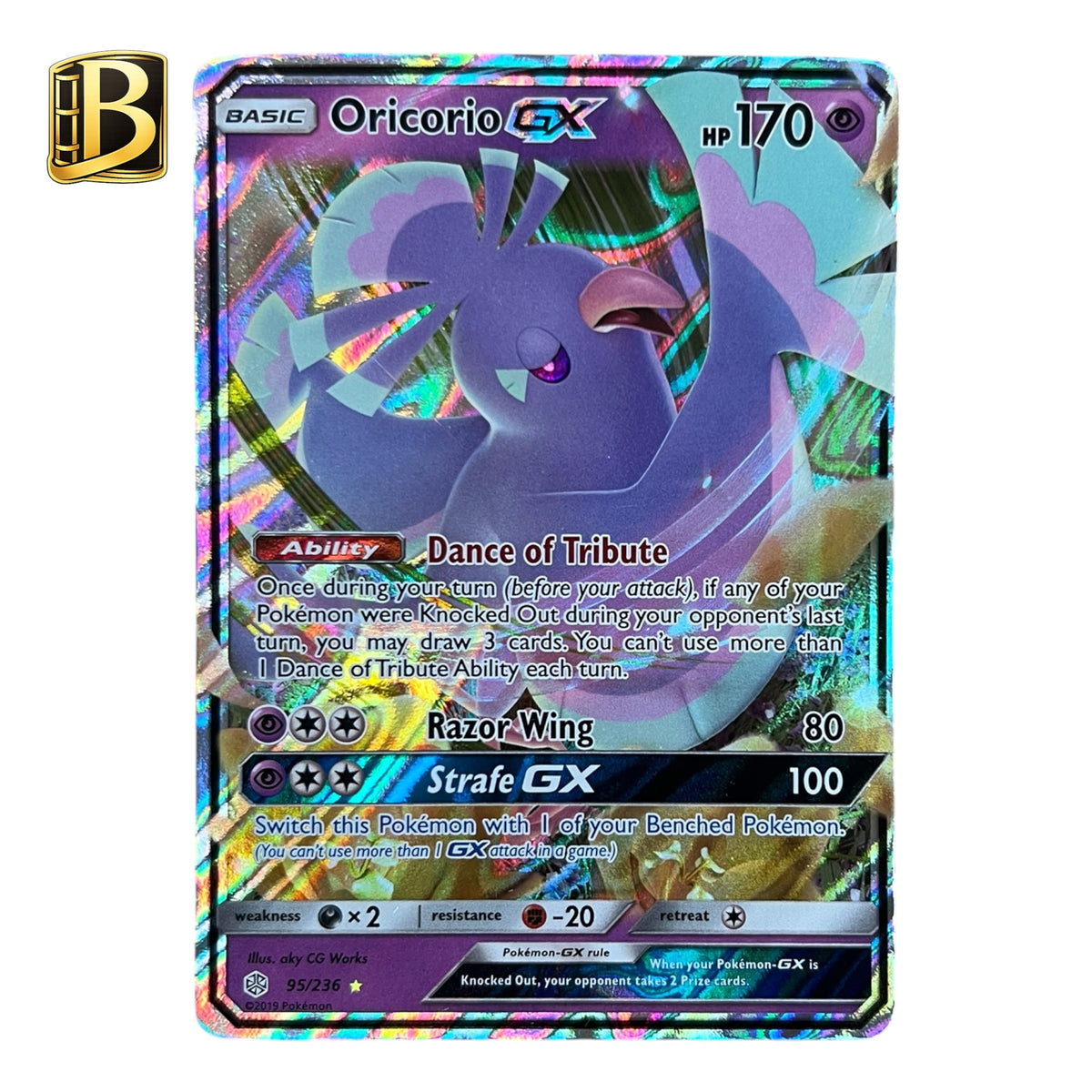 Pokémon Oricorio GX 95/236 – Cosmic Eclipse MP