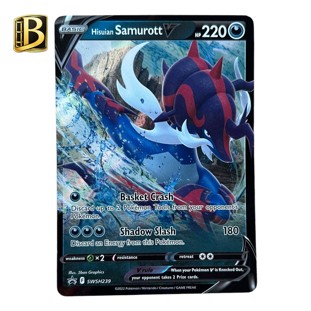 Pokémon Hisuian Samurott V SWSH239 Sword & Shield Promo