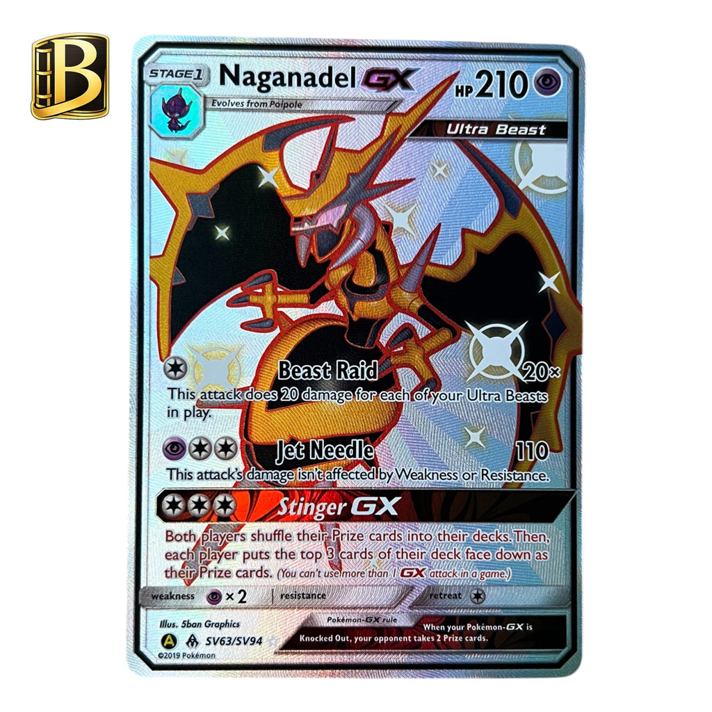 Pokémon Naganadel GX SV63/SV94 – Hidden Fates Shiny Vault