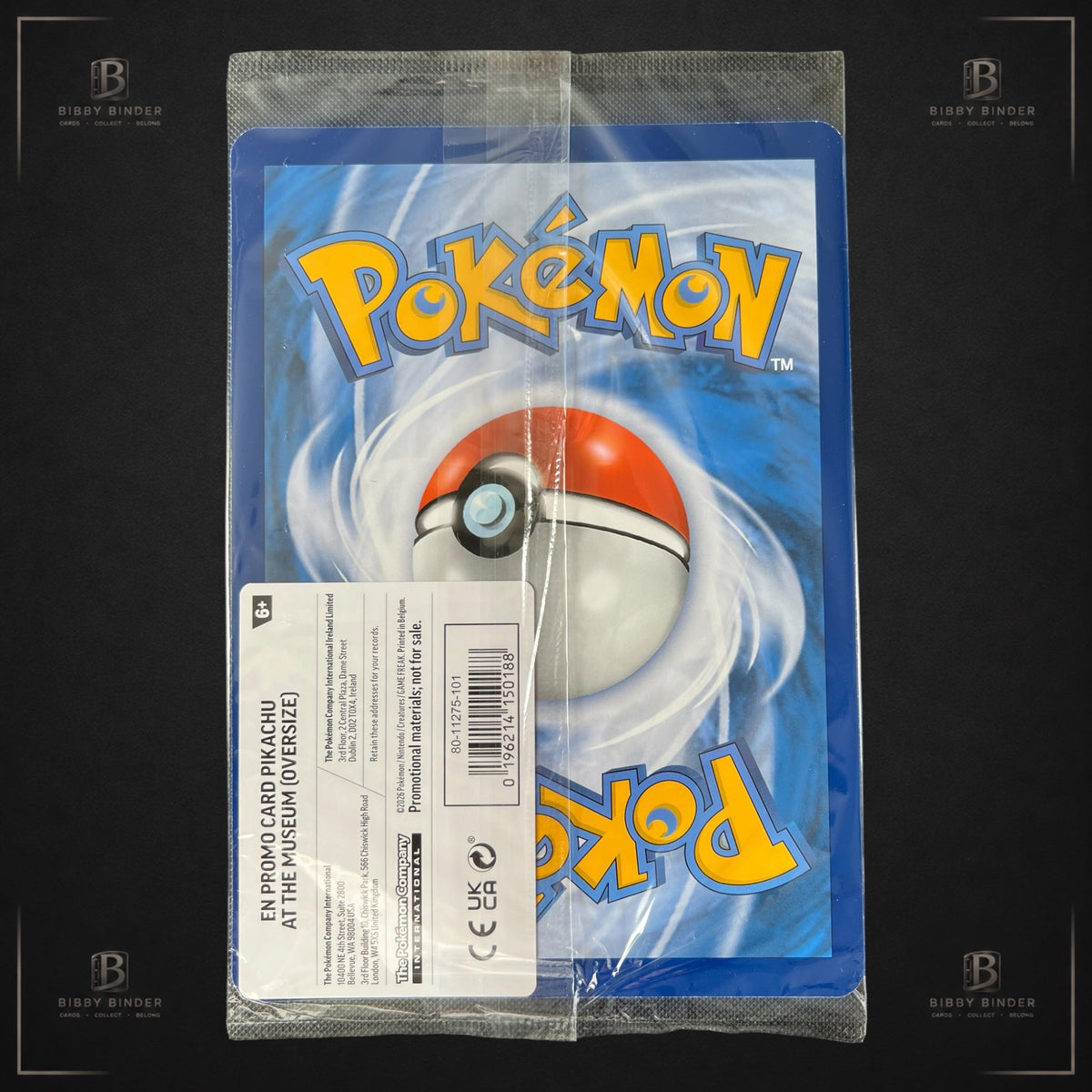 Pokémon Pikachu at the Museum MEP EN Museum Promo Sealed