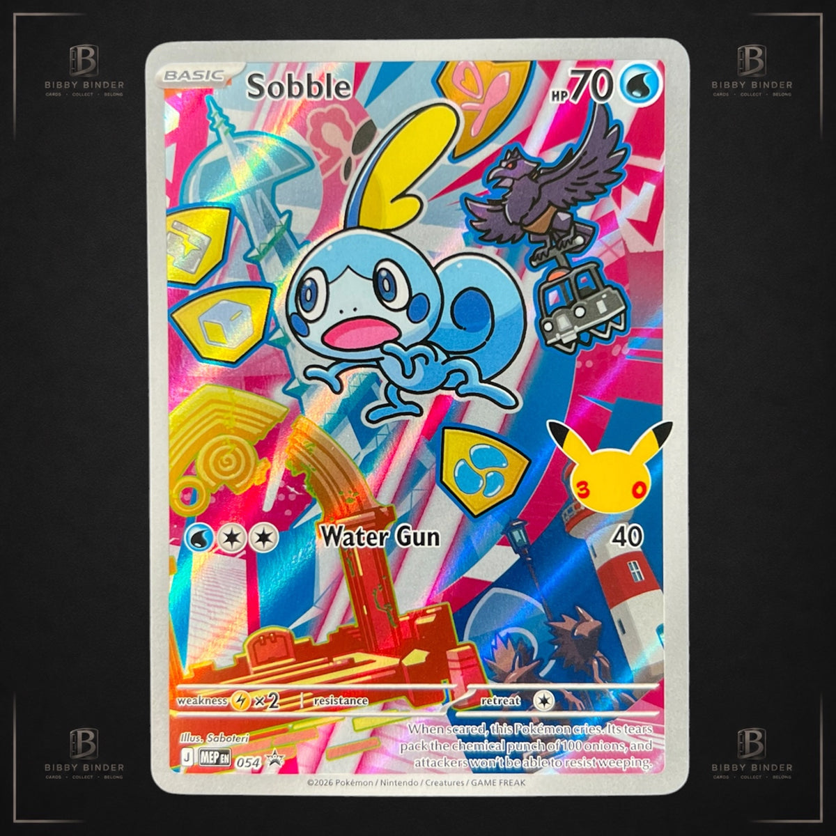 Pokémon TCG Sobble 054 30th Anniversary Promo
