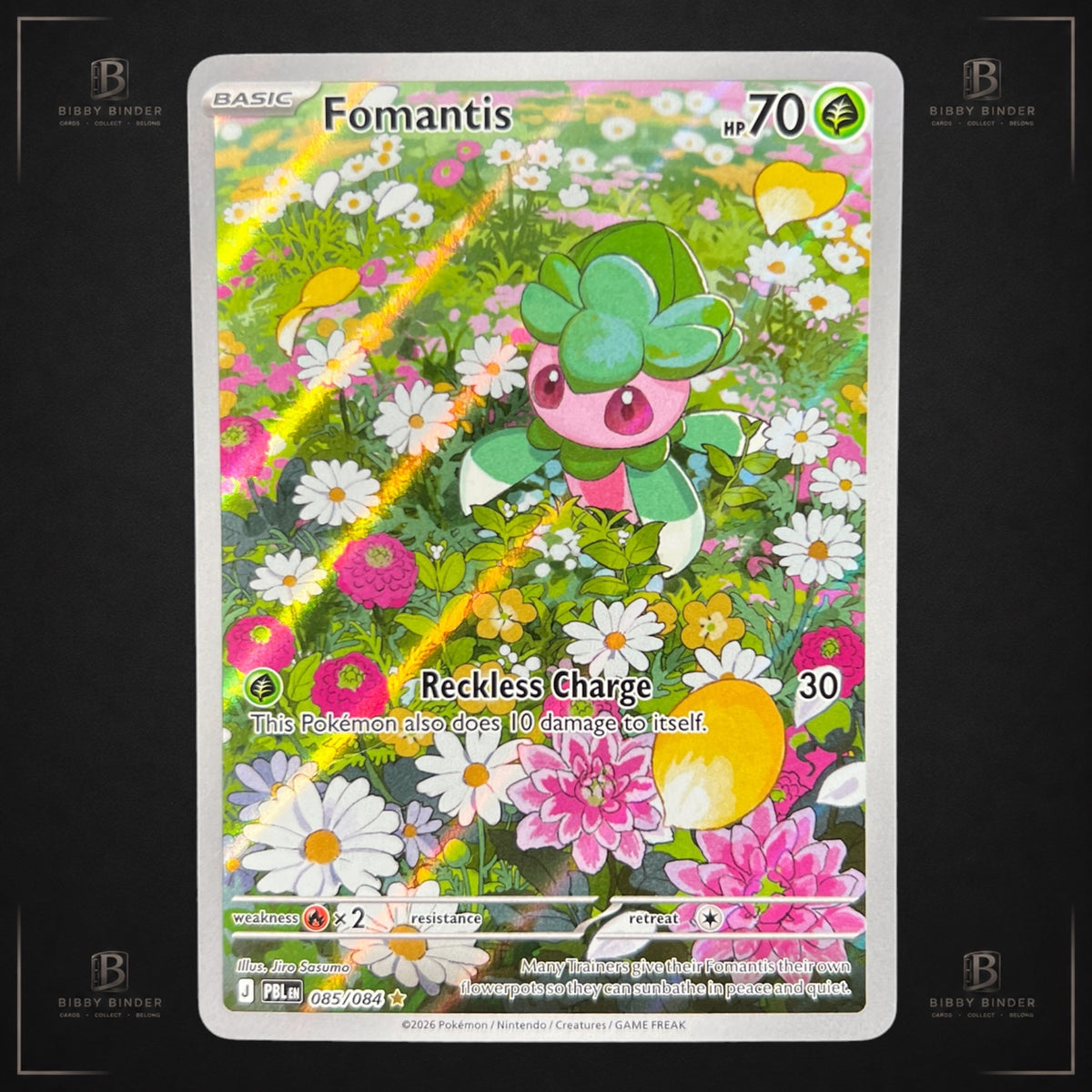 Fomantis 085/084 – Pitch Black IR Pokémon