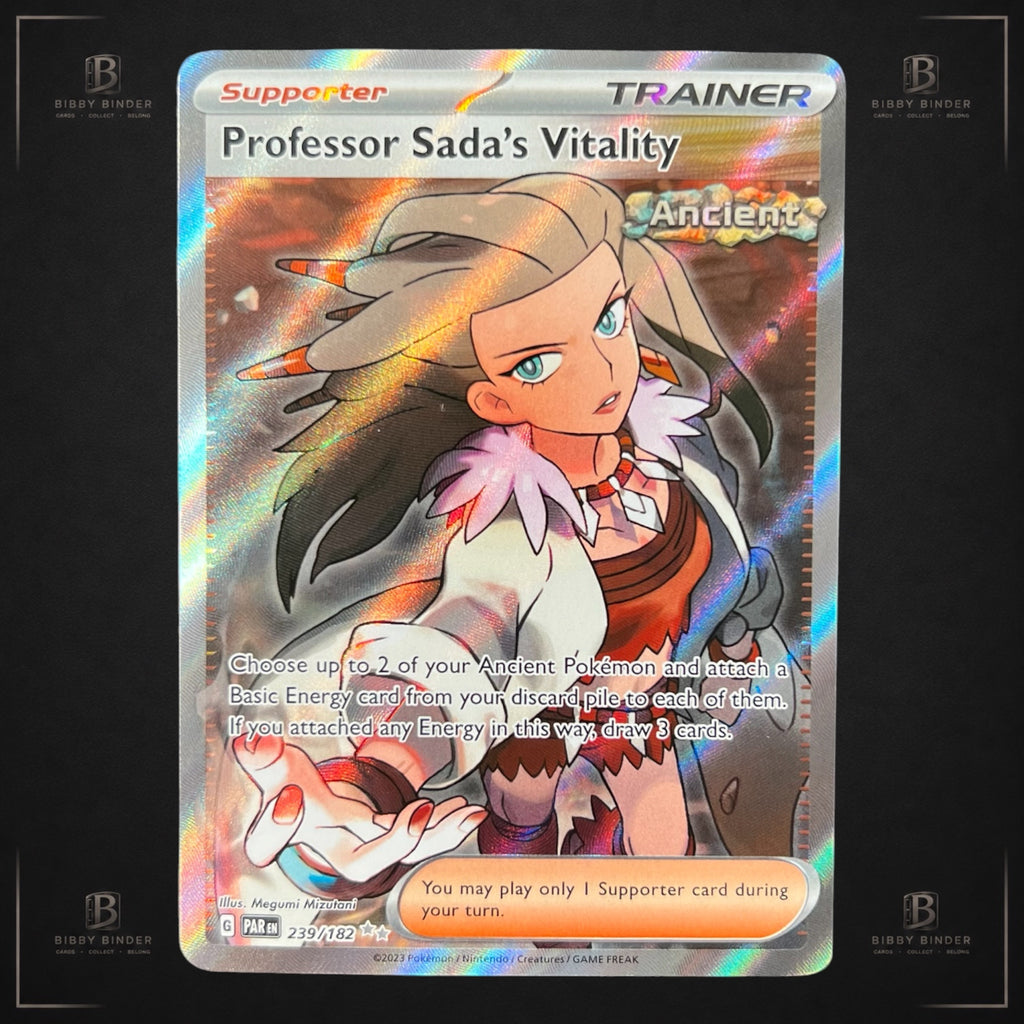 Pokémon Professor Sada’s Vitality 239/182 Paradox Rift SIR