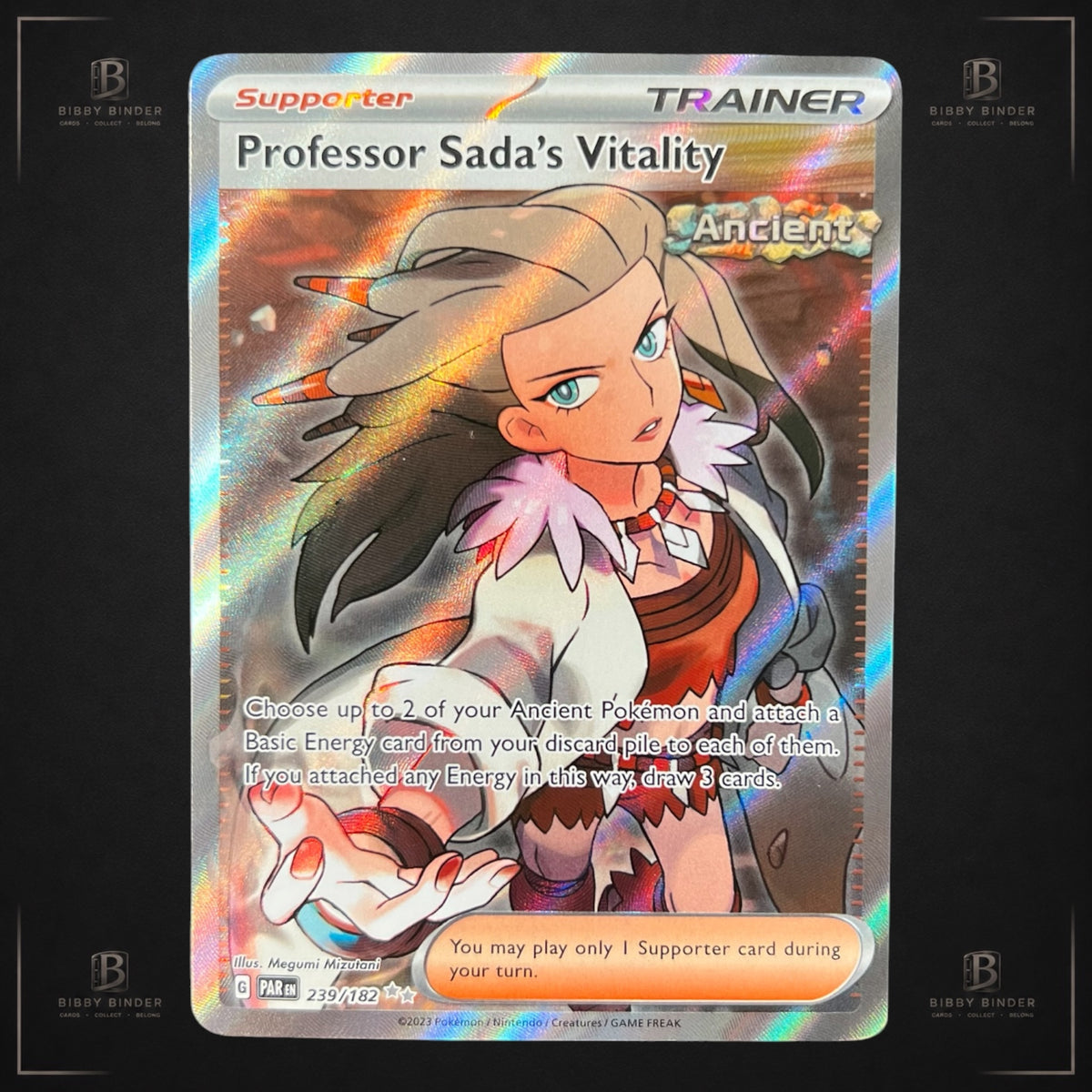Pokémon Professor Sada’s Vitality 239/182 Paradox Rift SIR