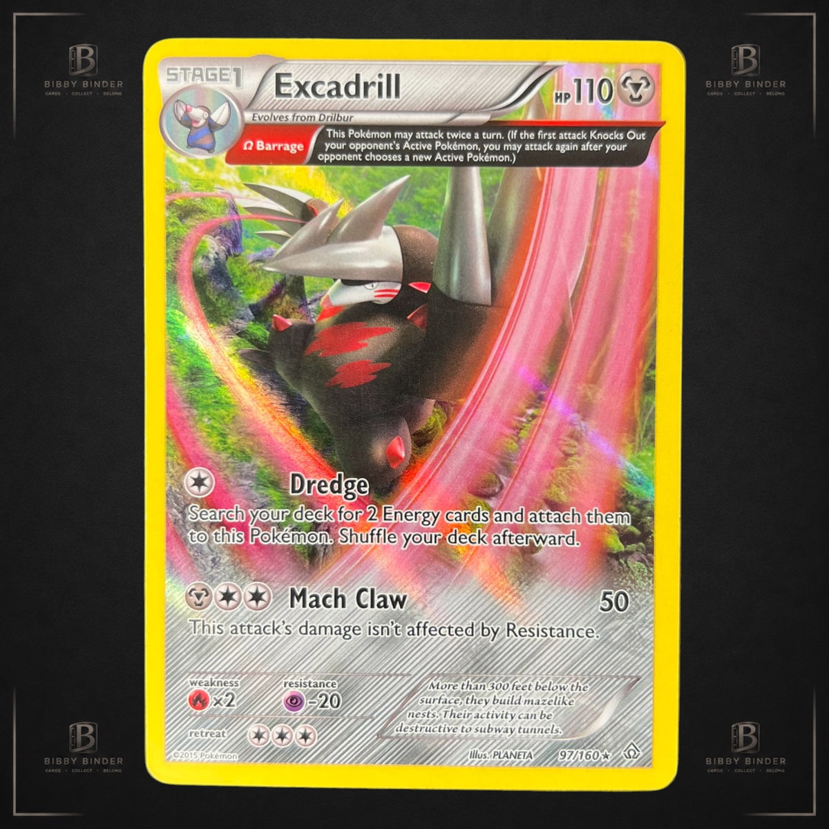 Pokémon Excadrill 97/160 – Primal Clash Ancient Trait Holo