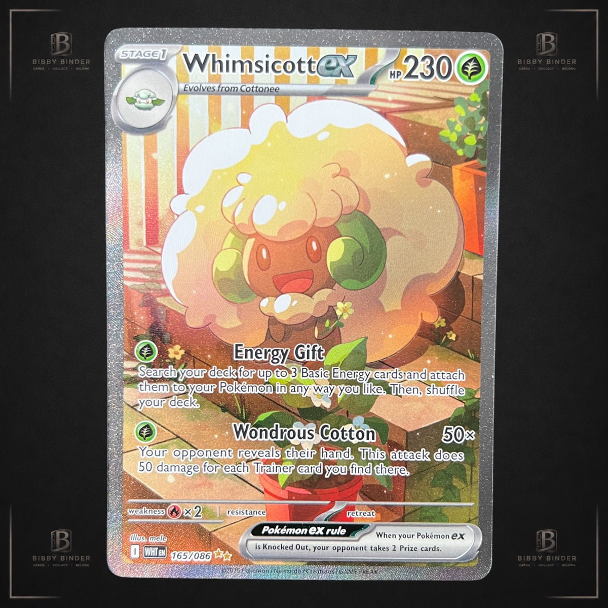 Pokémon Whimsicott ex 165/086 – White Flare – SIR