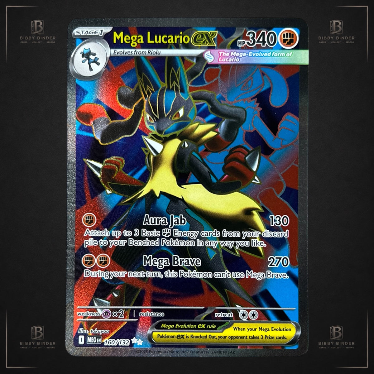 Pokémon Mega Lucario ex 160/132 – Mega Evolution – SIR