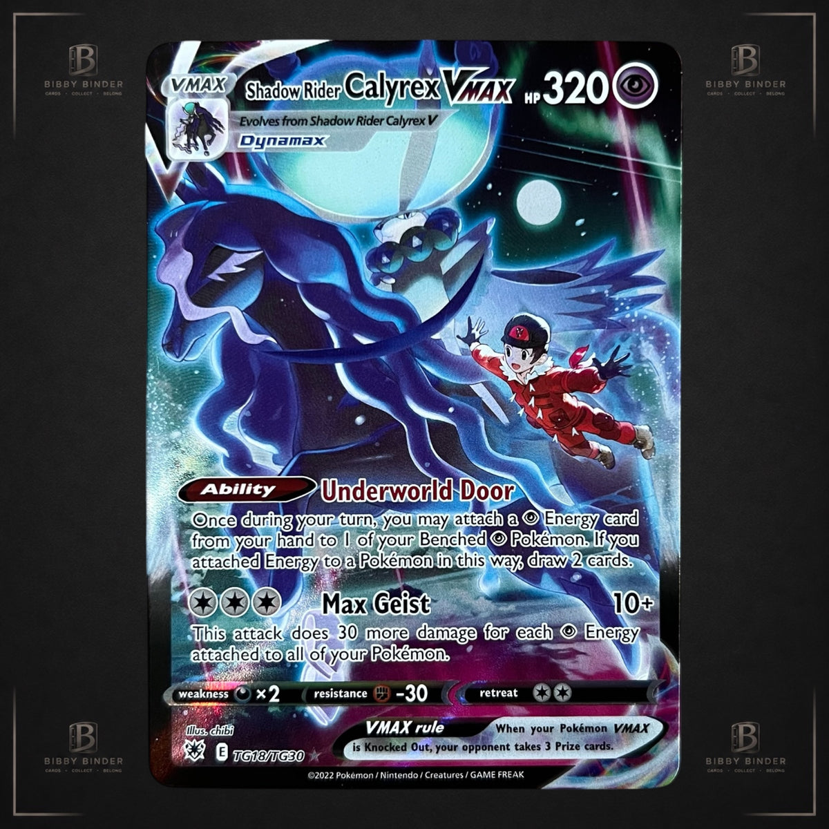 Pokémon Shadow Rider Calyrex VMAX TG18/TG30 Astral Radiance
