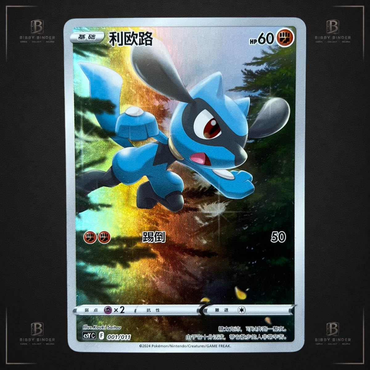 Pokémon Riolu 001/011 – IR – Chinese