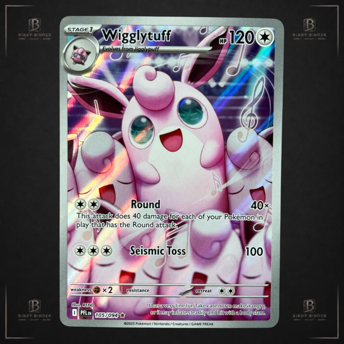Wigglytuff 105/094 IR – Phantasmal Flames Pokémon