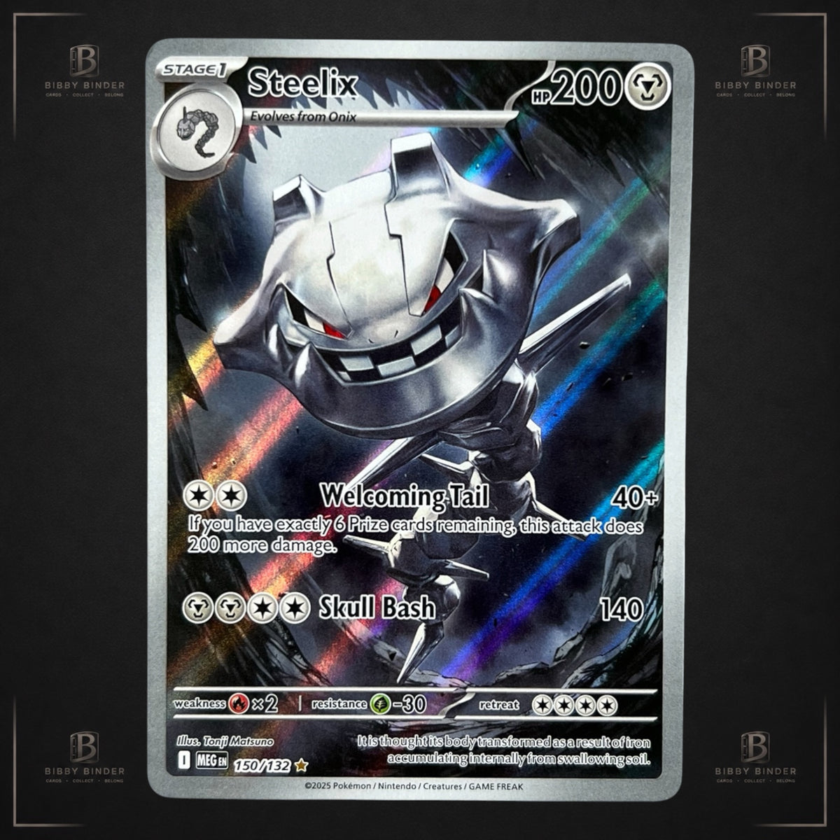 Steelix 150/132 – Illustration Rare Mega Evolution Pokémon