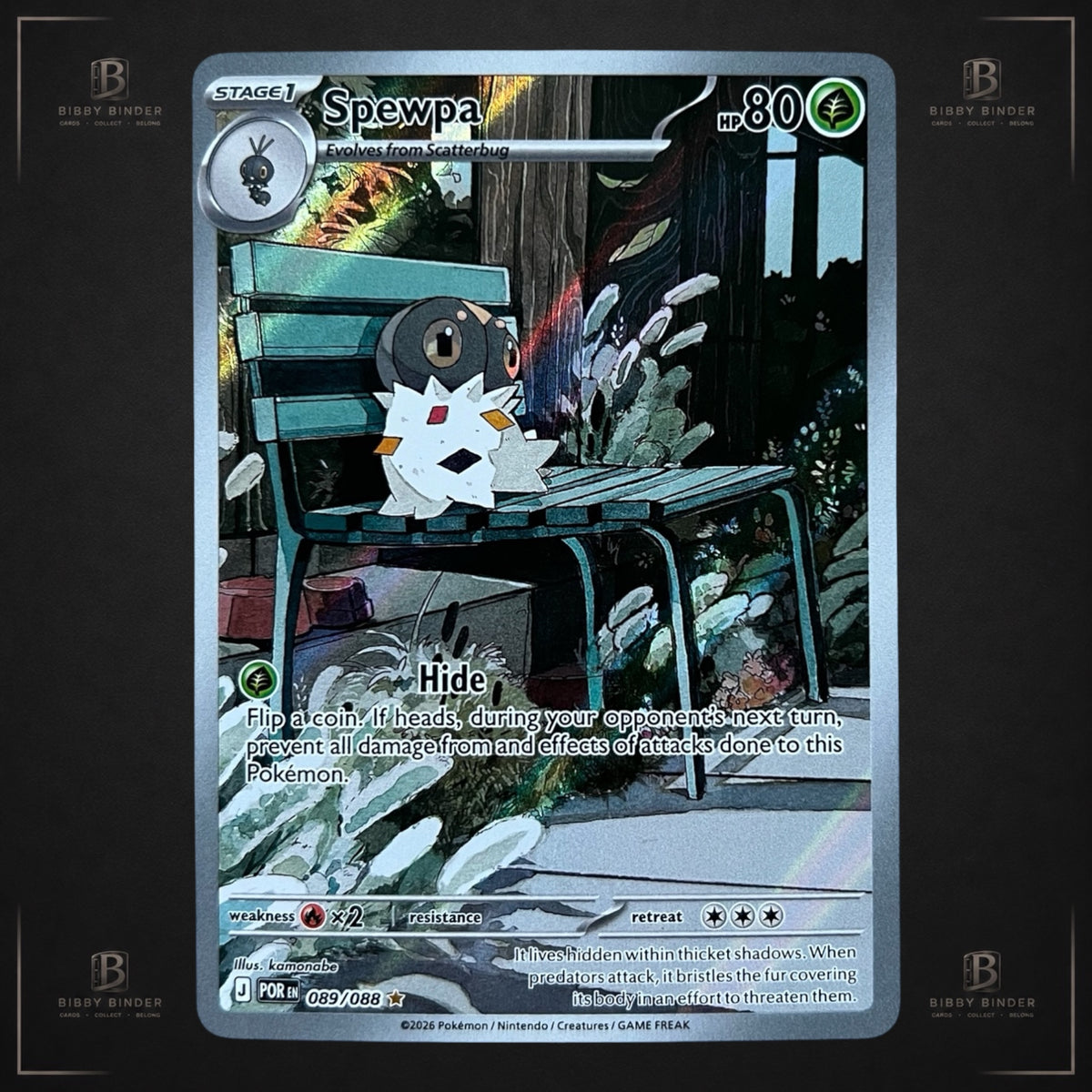 Spewpa 089/088 – Perfect Order – Illustration Rare – Pokémon