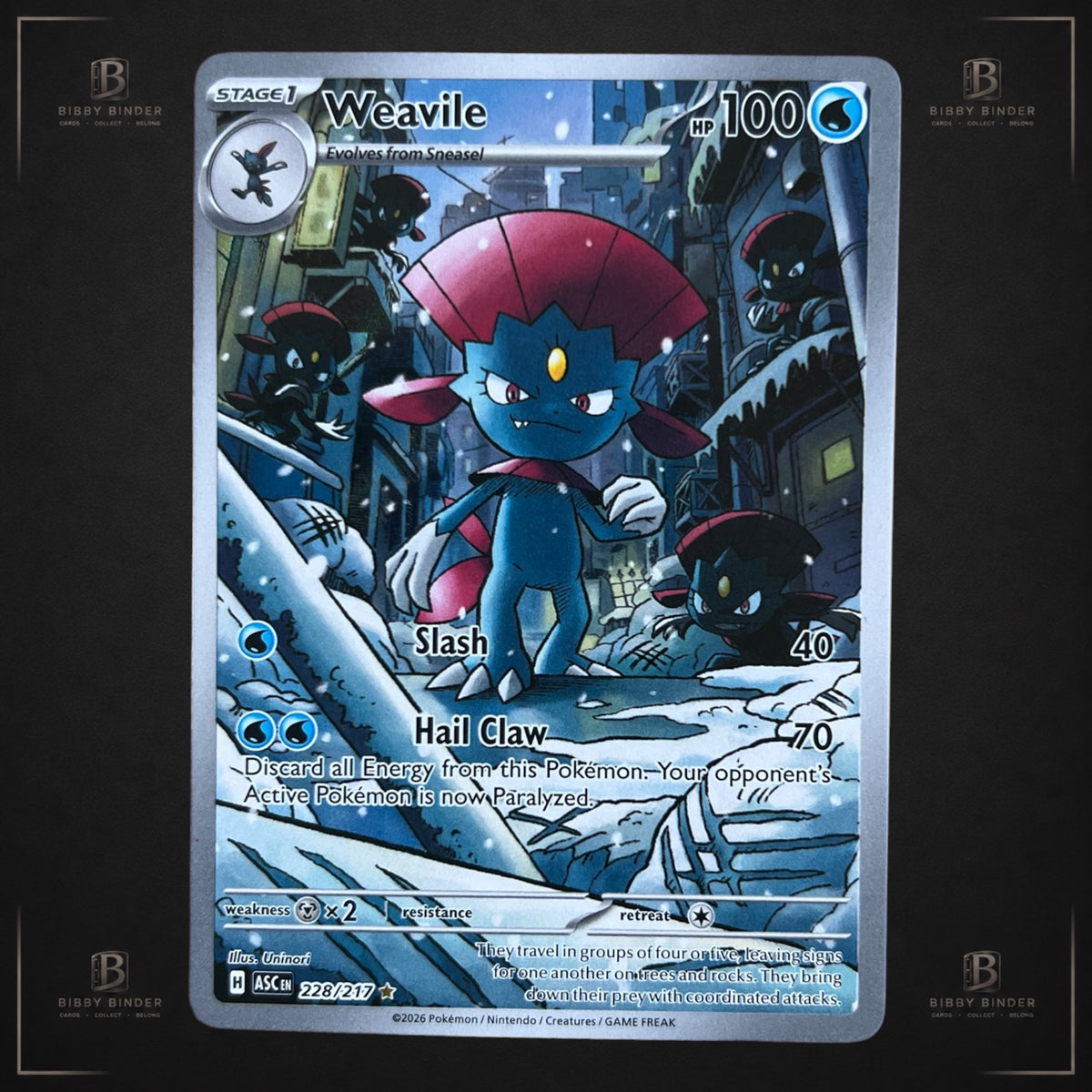 Weavile 228/217 – IR – Ascended Heroes – Pokémon