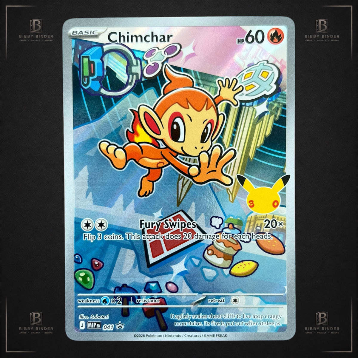 Pokémon Chimchar 041 – 30th Anniversary Promo