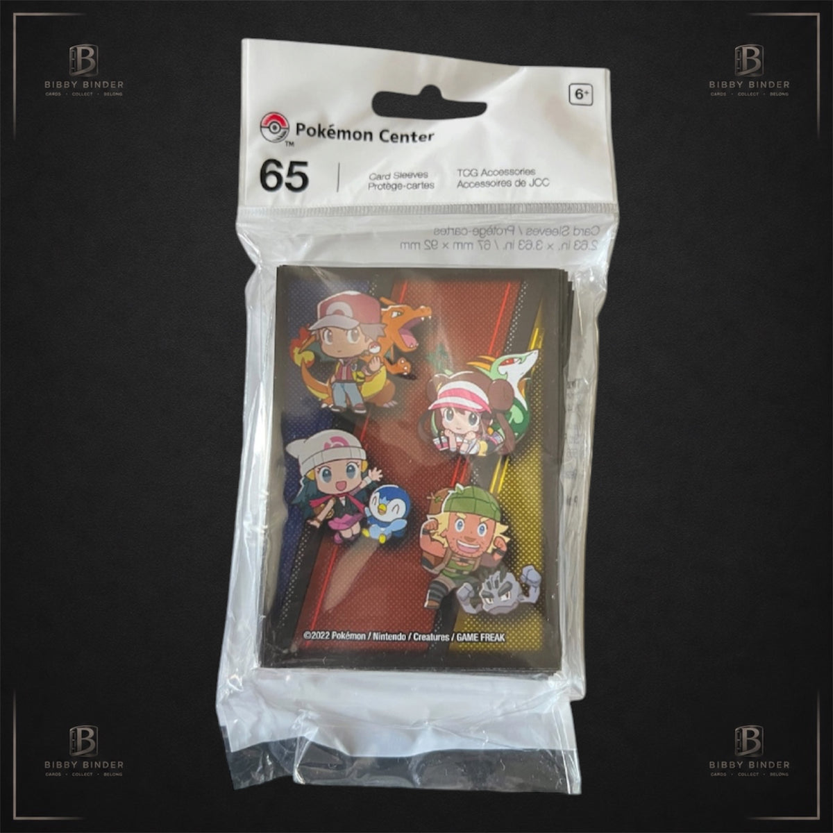 Pokémon TCG Trainers & Partner Card Sleeves (65 Sleeves) Official Pokémon Center Accessories