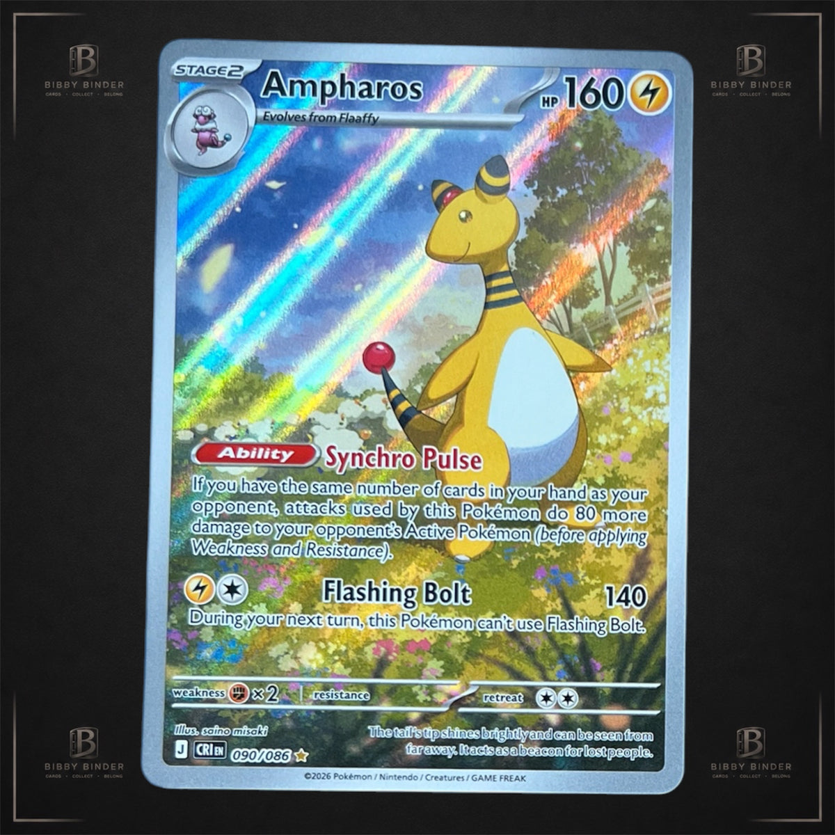 Ampharos 090/086 – Chaos Rising IR Pokémon