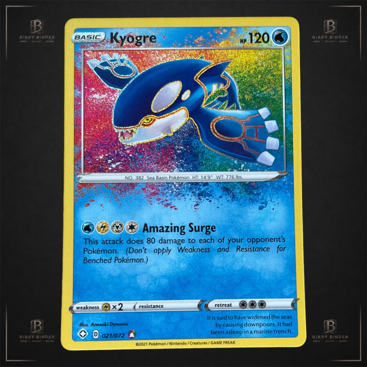 Pokémon Kyogre 021/072 – Holo – Shining Fates