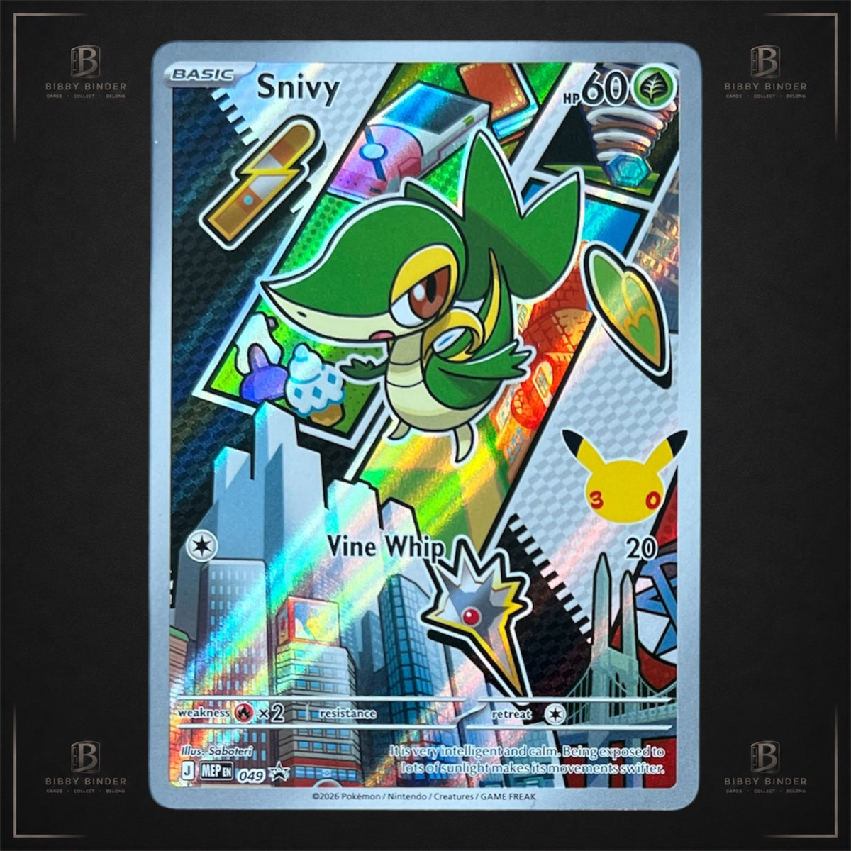Pokémon Snivy 049 – 30th Anniversary – Illustration Rare