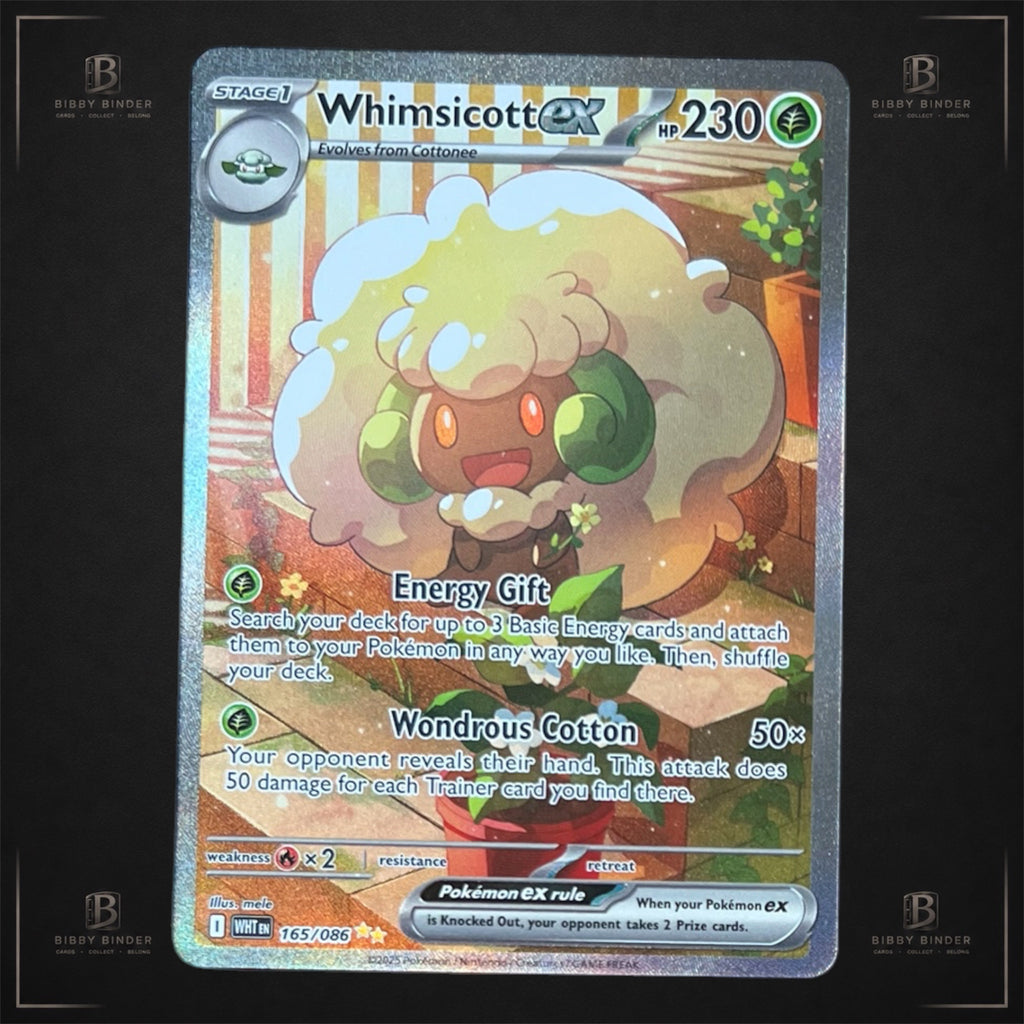 Pokémon Whimsicott ex 165/086 – Special Illustration Rare – White Flare