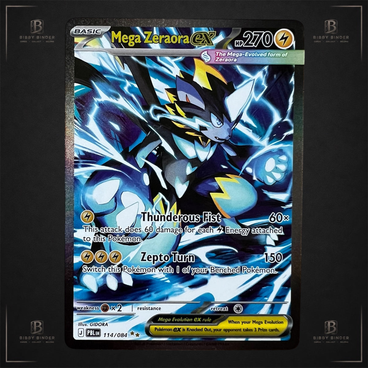Pokémon Mega Zeraora ex 114/084 – SIR – Phantasmal Flames