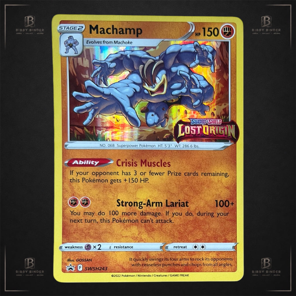 Pokémon Machamp SWSH243 – Lost Origin Prerelease Promo – Holo