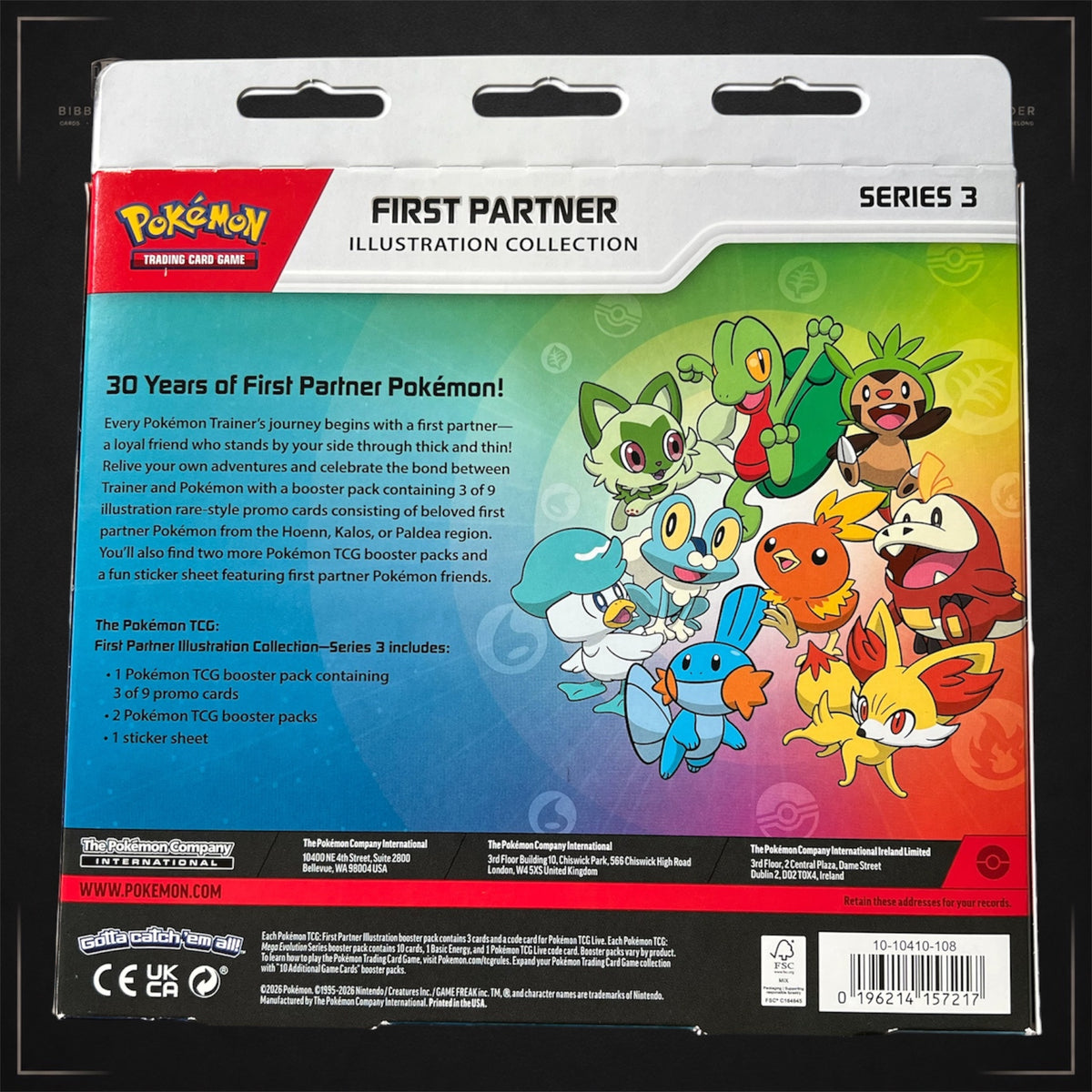 Pokémon First Partner Illustration Collection Series 3 – Sealed