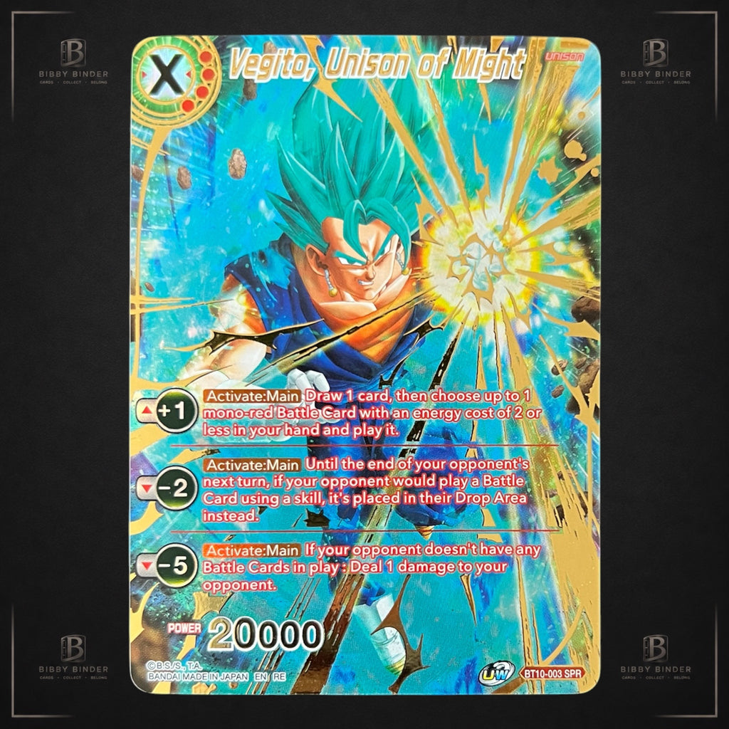 Dragon Ball Super Card Game Masters – Vegito, Unison of Might BT10-003 SPR