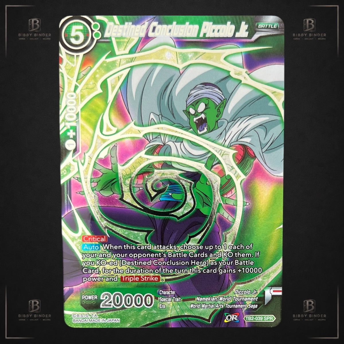 Dragon Ball Super Masters Destined Conclusion Piccolo Jr. TB2-039 SPR