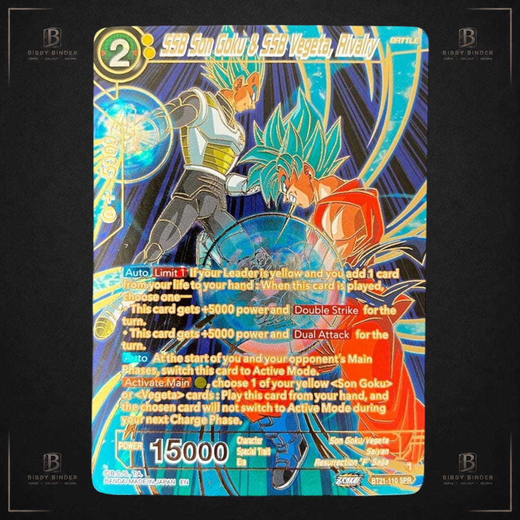 Dragon Ball Super SSB Son Goku & SSB Vegeta, Rivalry BT21-110 SPR