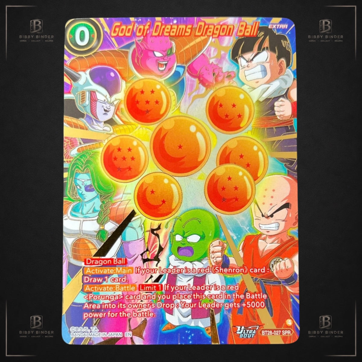 Dragon Ball Super Masters – God of Dreams Dragon Ball BT28-027 SPR