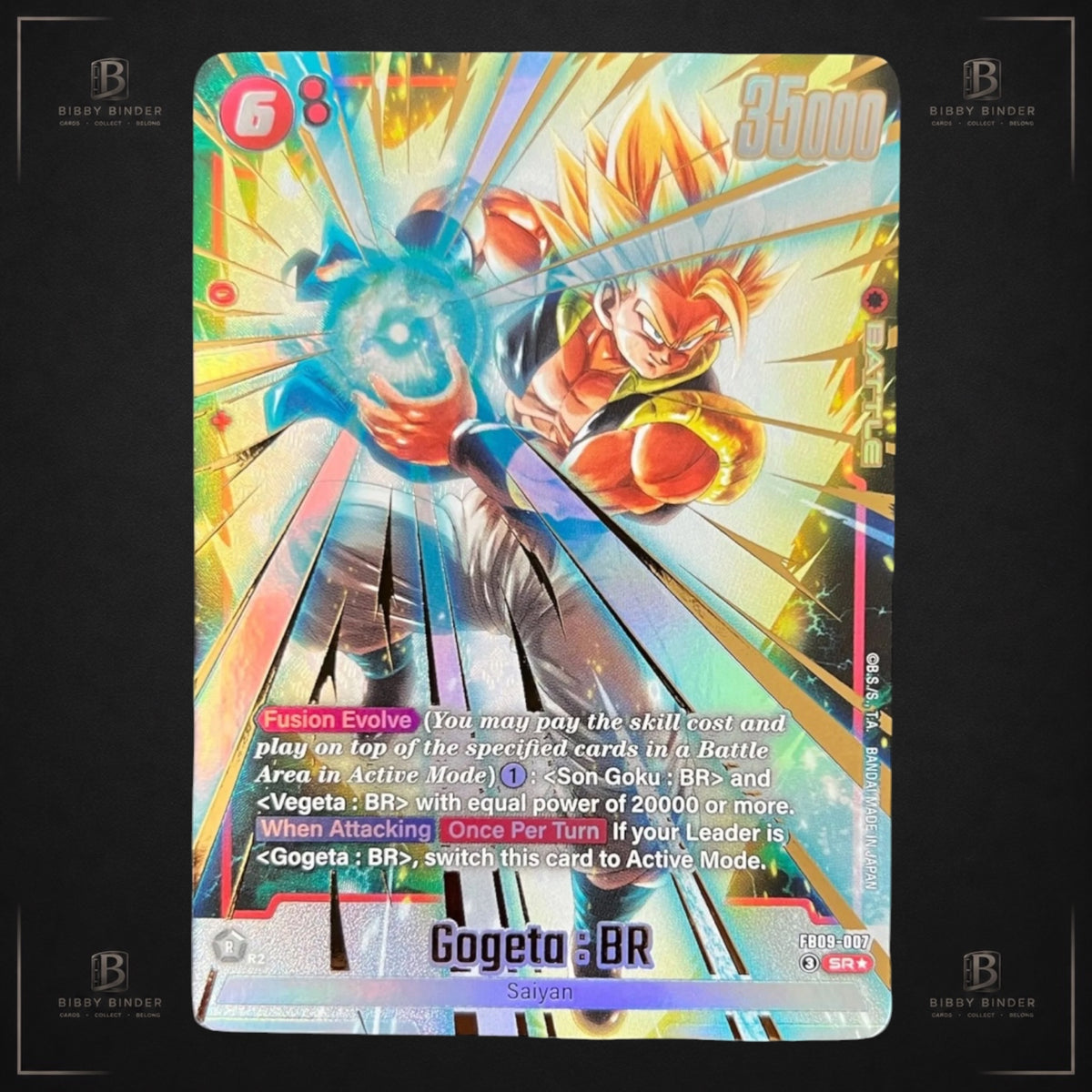 Dragon Ball Super Fusion World – Gogeta: BR FB09-007 SR Alt Art