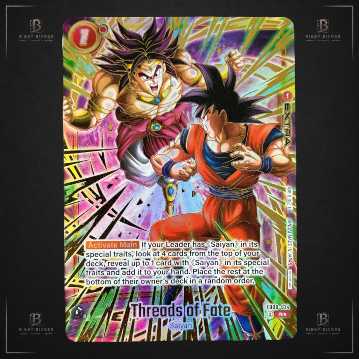 Dragon Ball Super Fusion World Threads of Fate FB08-024 R Alt Art