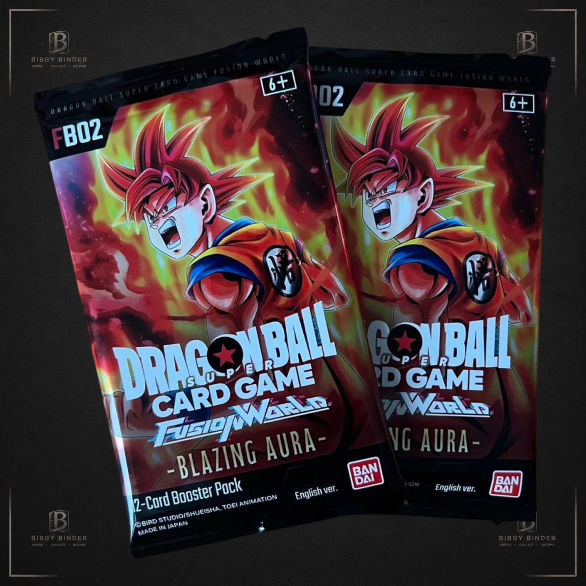 Dragon Ball Super Fusion World FB02 Blazing Aura Booster Packs English x2