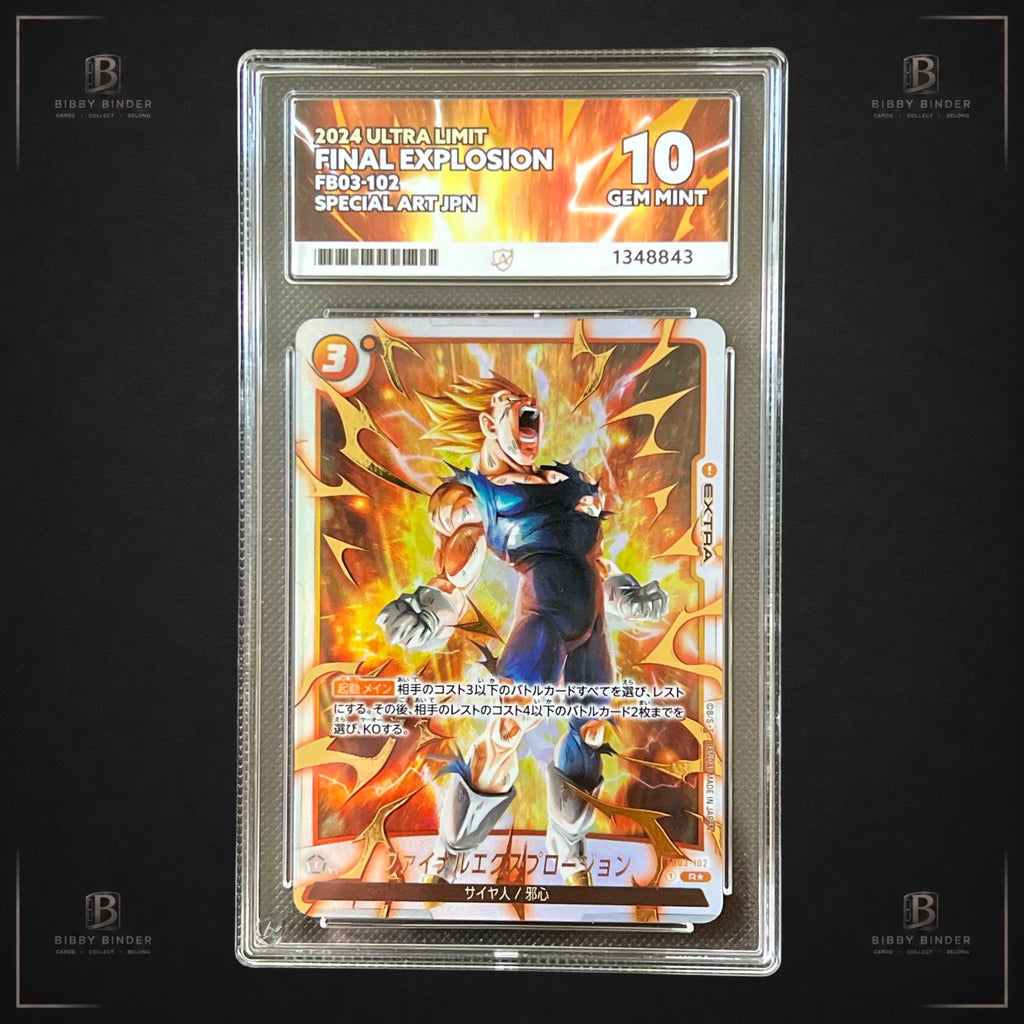 Dragon Ball Super Final Explosion FB03-102 R Alt Art ACE Japanese Gem Mint 10
