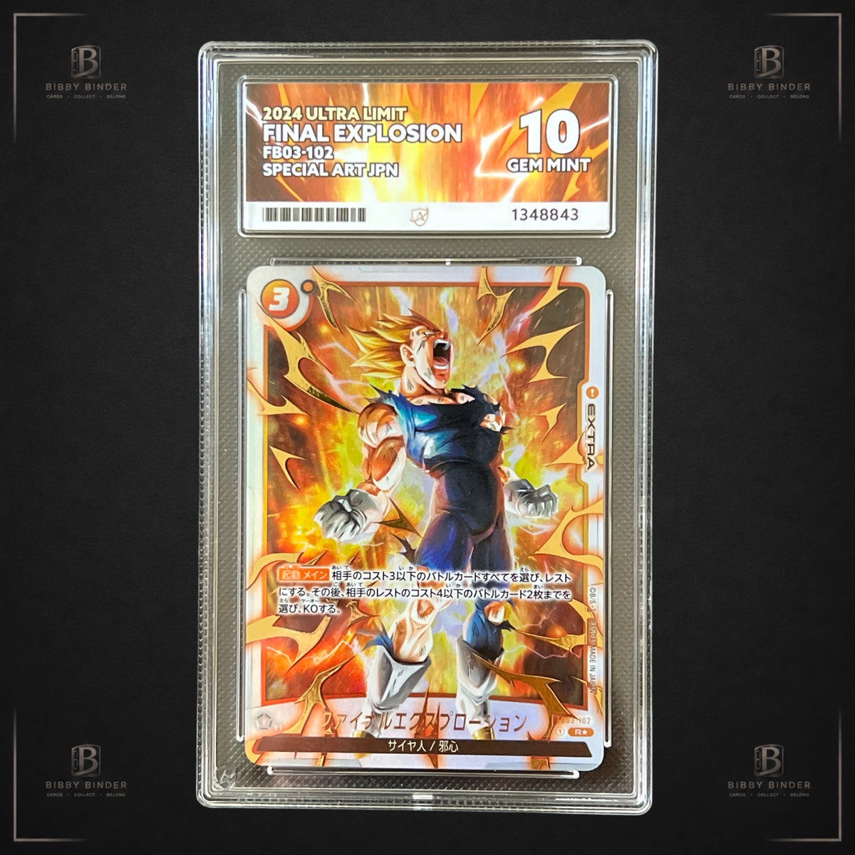 Dragon Ball Super Final Explosion FB03-102 R Alt Art ACE Japanese Gem Mint 10