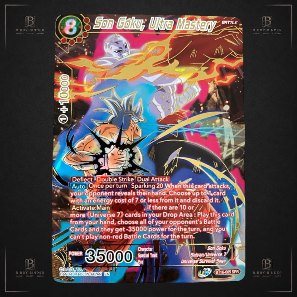 Dragon Ball Super Masters Son Goku Ultra Mastery BT16-005 SPR