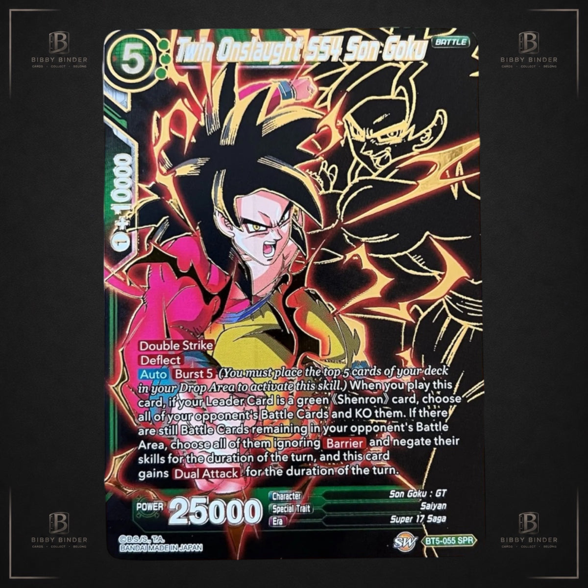 Dragon Ball Twin Onslaught SS4 Son Goku BT5-055 SPR Special Rare GT Masters